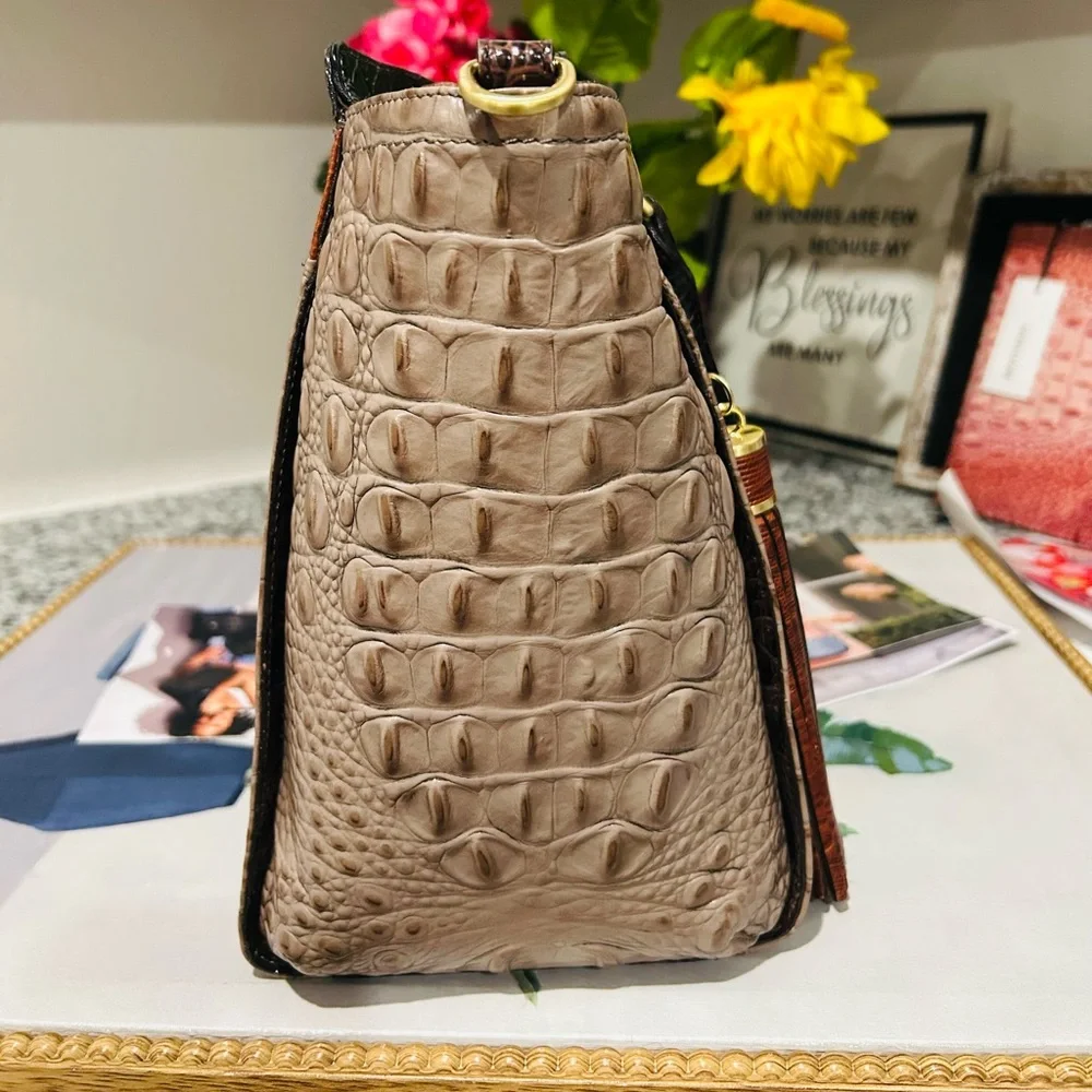 Brahmin Osprey Tri-Texture Anna Satchel